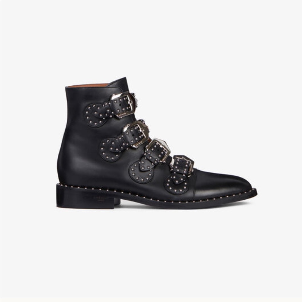 Givenchy MULTI-STRAP BOOTS IN LEATHER WITH STUDS